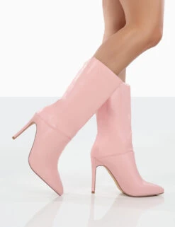 Lisel Pink PU Pointed Toe Stiletto Heeled Ankle Boots 7 Lisel Pink PU Pointed Toe Stiletto Heeled Ankle Boots -Boots Store 0024 0f8d0477 3acd 42cb 98b9 a07354d90360