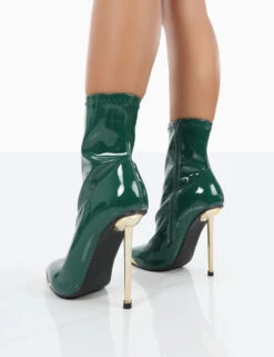 Player Green Patent Stiletto Heel Ankle Boots 7 Player Green Patent Stiletto Heel Ankle Boots -Boots Store 0024 4598a817 a4a7 411c b60f 424c91381787