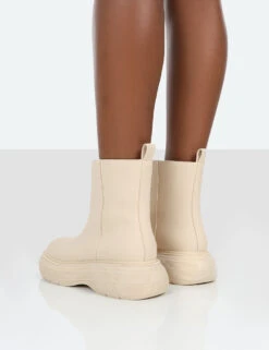 Caia Nude Platform Chunky Sole Ankle Boot -Boots Store 3 1b0b0685 9412 46a8 8feb 8b2161348ef6